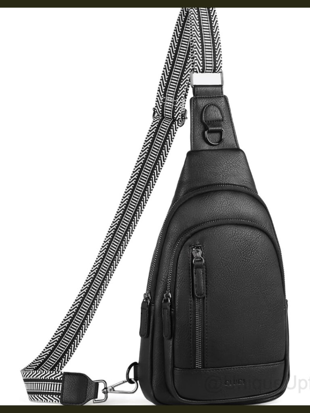 CLUCI Faux Leather Sling Bag Crossbody Backpack Unisex